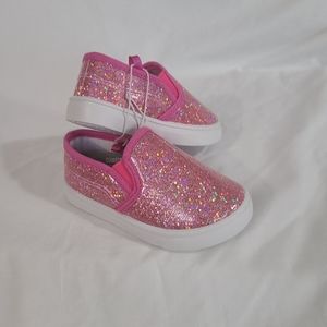 Toddler Girls Size5 Pink Glitter Shoes